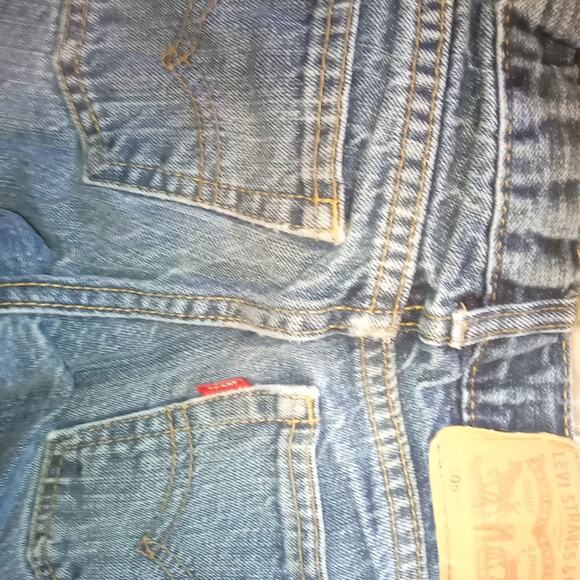 Y2K levi vintage jeans 505 boys xs 4-5 Adjustable straps - Picture 1 of 2